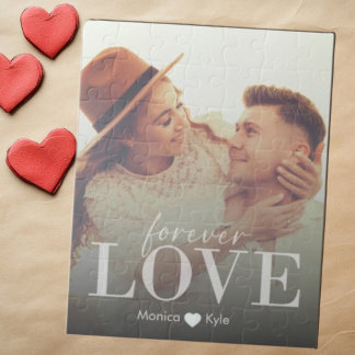 Puzzle Elegante Personalizado de amor moderno para siempr