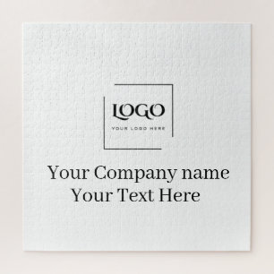 Puzzle Elegante plantilla de su logo personalizado