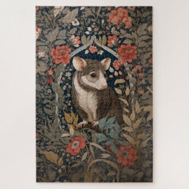 Puzzle Elegante Possum William Morris Inspiración Floral