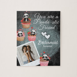 Puzzle Elegante propuesta clásica de la dama de honor neg