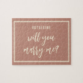 Puzzle Elegante propuesta de matrimonio se casará conmigo