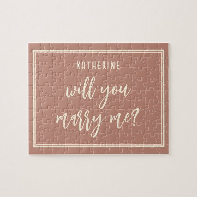 Puzzle Elegante propuesta de matrimonio se casará conmigo (Horizontal)