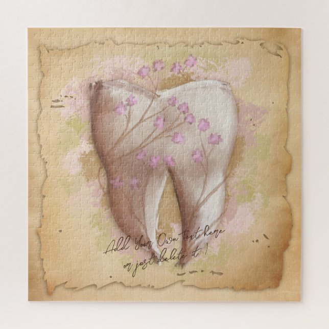 Puzzle Elegante regalo de asistente dental de dentista de (Vertical)