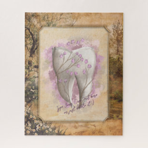 Puzzle Elegante regalo odontológico antiguo de moda