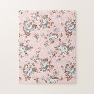 Puzzle Elegante rosa rosa rosa rosa rosa dorado purpurina