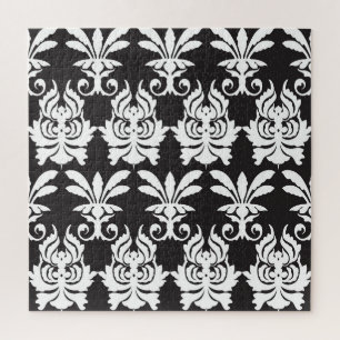 Puzzle Elegantes motivos de fans en el Art Deco Dorado.