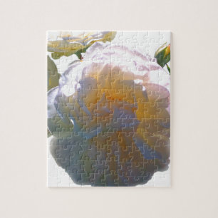 Puzzle Elegantes rosas de color melocotón blanco naranja