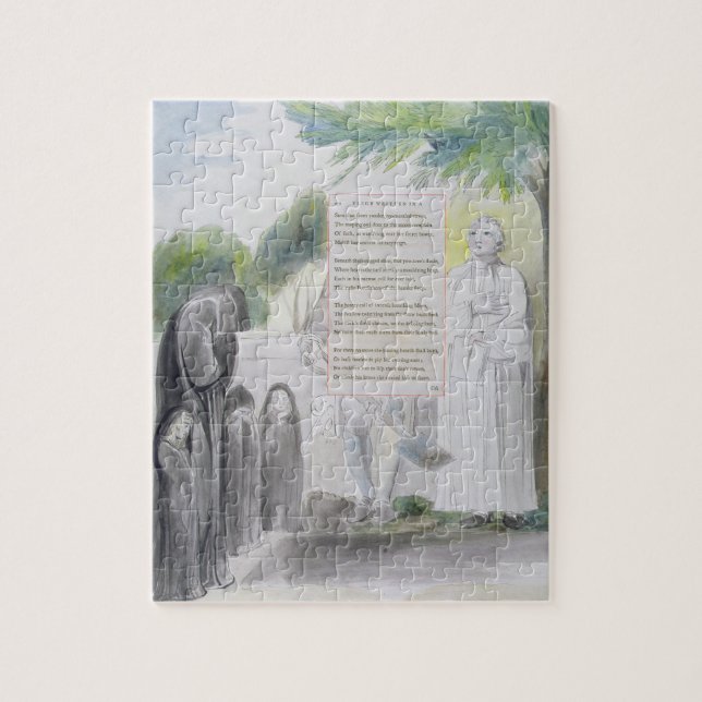 Puzzle "Elegía escrita en un cementerio del país", diseño (Vertical)