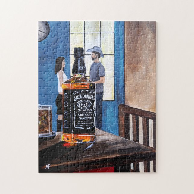Puzzle Elegir Texas Pintura de Alfred Fox (Vertical)