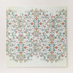 Puzzle Elemento de borde ornamentado oriental.