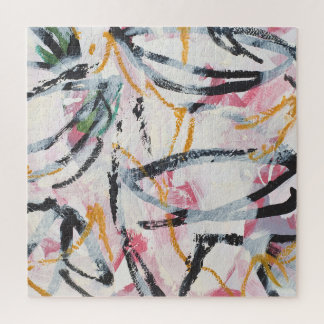 Puzzle Elemento de diseño de pintura acrílica