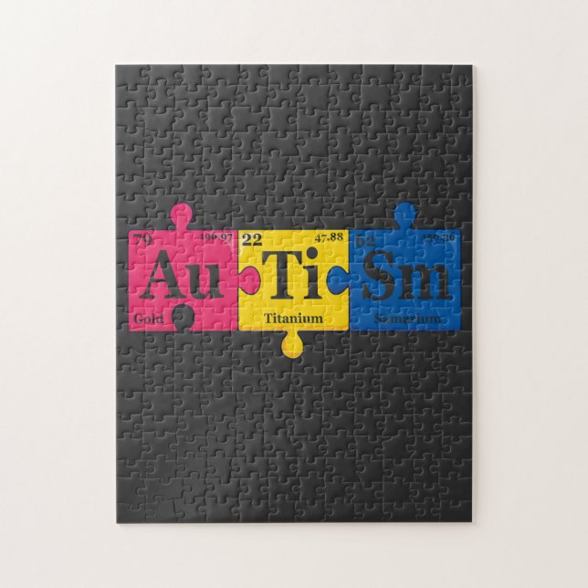 Puzzle Elementos de autismo Material Química periódica de (Vertical)