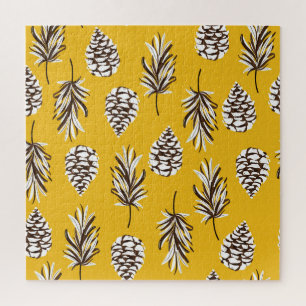 Puzzle Elementos de la naturaleza otoñal del color de la 