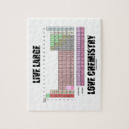 Puzzle Elementos de tabla periódica grandes vivos de la