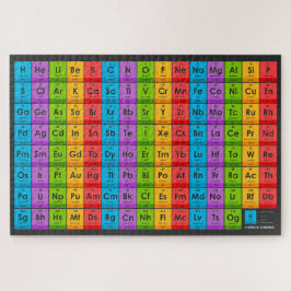 Puzzle Elementos del cuadro periódico 1014 Piezas