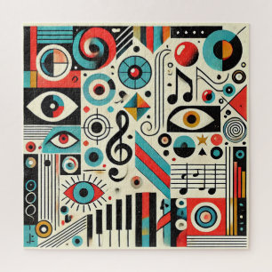 Puzzle Elementos musicales y artísticos