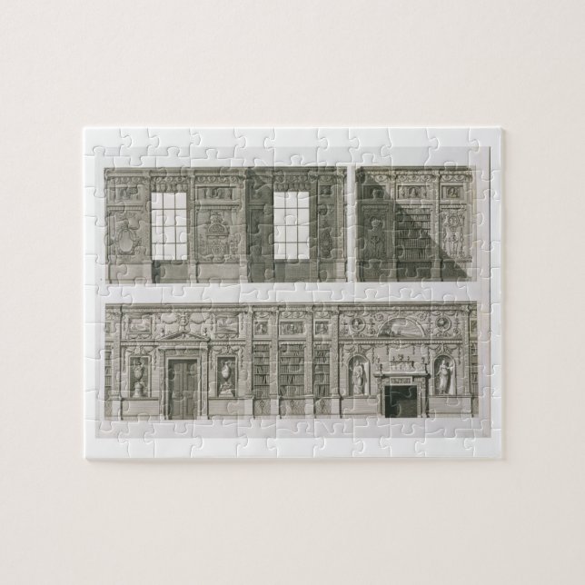 Puzzle Elevación de la biblioteca en la casa de Syon, (Horizontal)