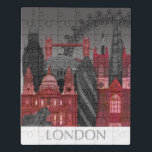 Puzzle Elevaciones de Londres por noche - Rojo<br><div class="desc">Elevaciones de Londres por Night Red por Fab Funky. Ofrece alojamiento de calidad en el negocios distrito de Londres,  London Heathrow Hotel que es muy buena opción tanto para los viajeros de negocios como de placer.</div>