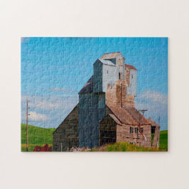 Puzzle Elevador de Granos Idaho. Saludos de Navidad