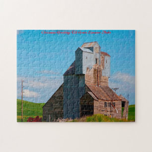 Puzzle Elevador de Granos Idaho. Saludos de Navidad