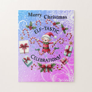 Puzzle Elf celebra a los Navidades
