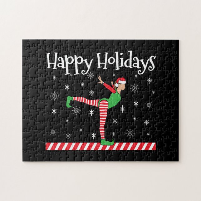 Puzzle Elf, Navidades de gimnasia chicas (Horizontal)