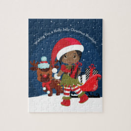 Puzzle Elfo Chica negro