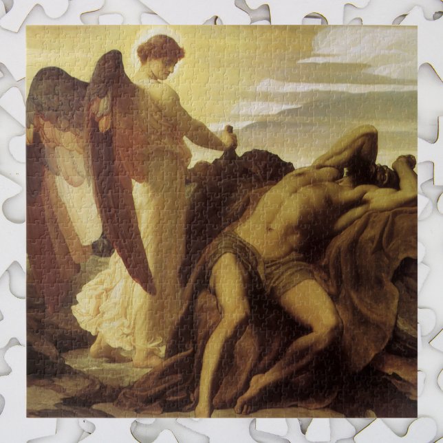 Puzzle Elijah en el Wilderness por Lord Frederic Leighton (Subido por el creador)