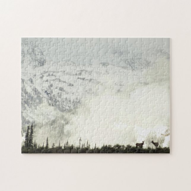 Puzzle Elk en el Parque Nacional de Grand Teton (Horizontal)