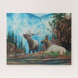 Puzzle Elk Rocky Mountain, toro de alce