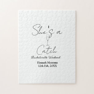 Puzzle Ella es una botella de champán de fin de semana de