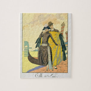 Puzzle Elle y Lui, 1921 (impresión del pochoir)