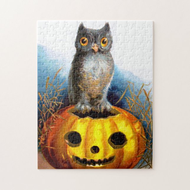 Puzzle Ellen H. Altura: Lechuza Halloween (Vertical)