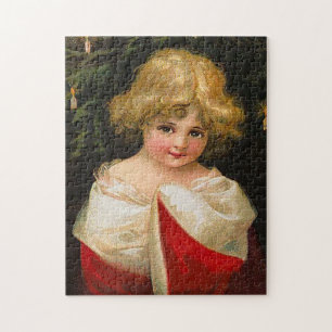 Puzzle Ellen H. Clapsaddle - chica del navidad