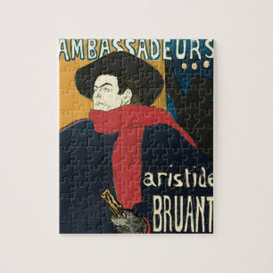 Puzzle Embajadores, Artistide Bruant por Toulouse Lautrec