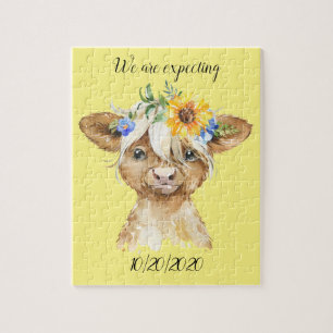 Puzzle Embarazo Anuncio de bebé