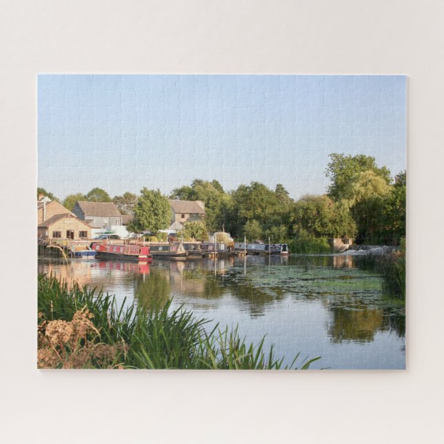 Puzzle Embarcaciones estrechas amarradas Mountsorrel Ingl (Horizontal)