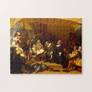 Puzzle Embarcadura de los peregrinos por Robert Walter We