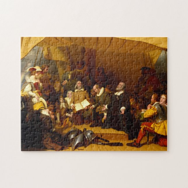 Puzzle Embarcadura de los peregrinos por Robert Walter We (Horizontal)