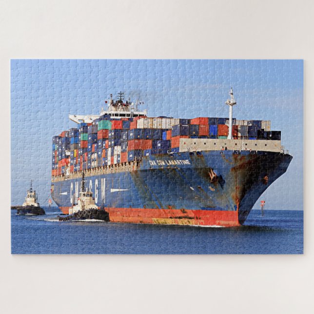 Puzzle Embarque de contenedores de Lamartine (Horizontal)