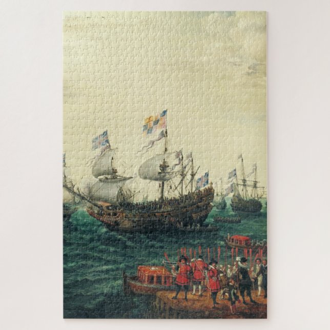 Puzzle Embarque en Margate del Elector Palatino  (Vertical)