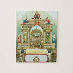 Puzzle Emblema comercial de la sociedad unida de Woodwor