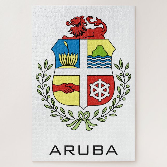 Puzzle emblema de aruba (Vertical)
