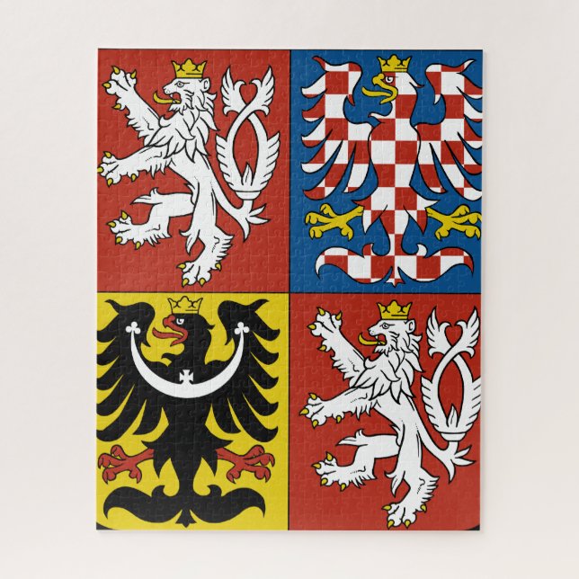 Puzzle emblema de czech (Vertical)