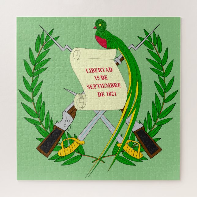 Puzzle emblema de guatemala (Horizontal)