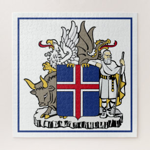 Puzzle emblema de islandia