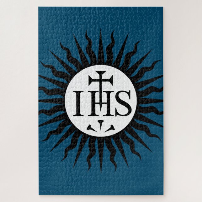 Puzzle Emblema de la Compañía de Jesús Monograma (Vertical)