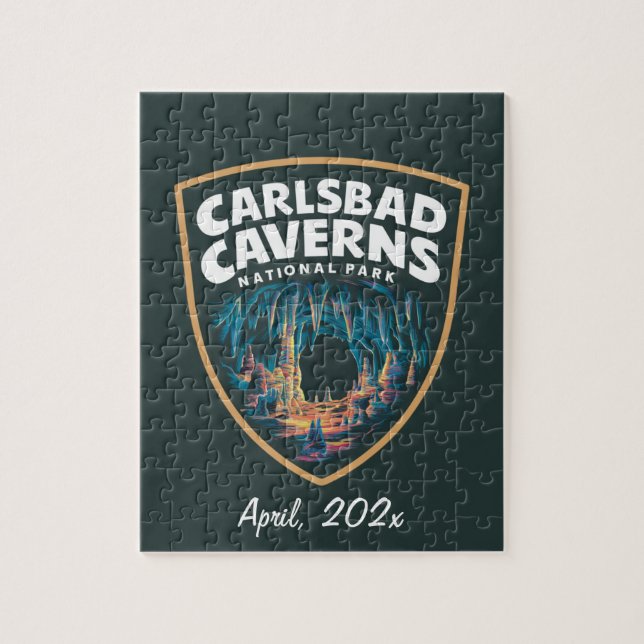 Puzzle Emblema del Parque Nacional de las Cavernas de Car (Vertical)