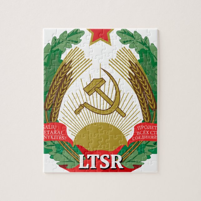 Puzzle Emblema del SSR lituano - Lietuvos TSR Herbas (Vertical)