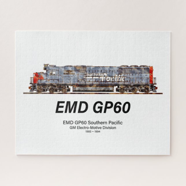 Puzzle EMD GP60 Locomotora Diesel del Pacífico Sur (Horizontal)